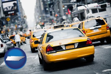 New York City taxis - with Tennessee icon